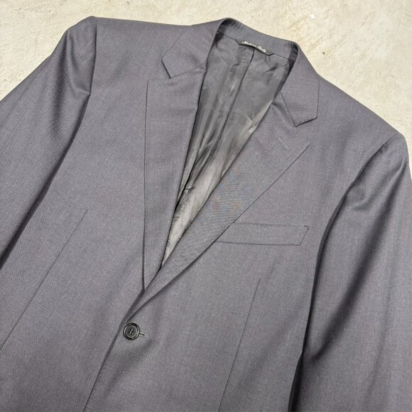 Canali Suit 2pc Water Resistant Made in Italy Full Canvas Wool Grey 42R 36x30 - Picture 3 of 15